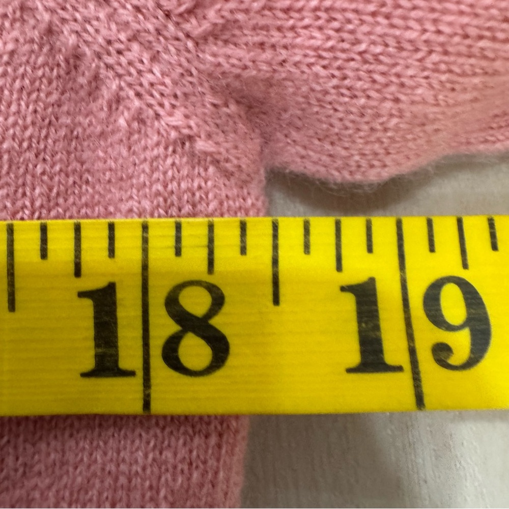 NWT Gobi Mongolian Cashmere V Neck Sweater Women's Large Peach Pink - Picture 7 of 12